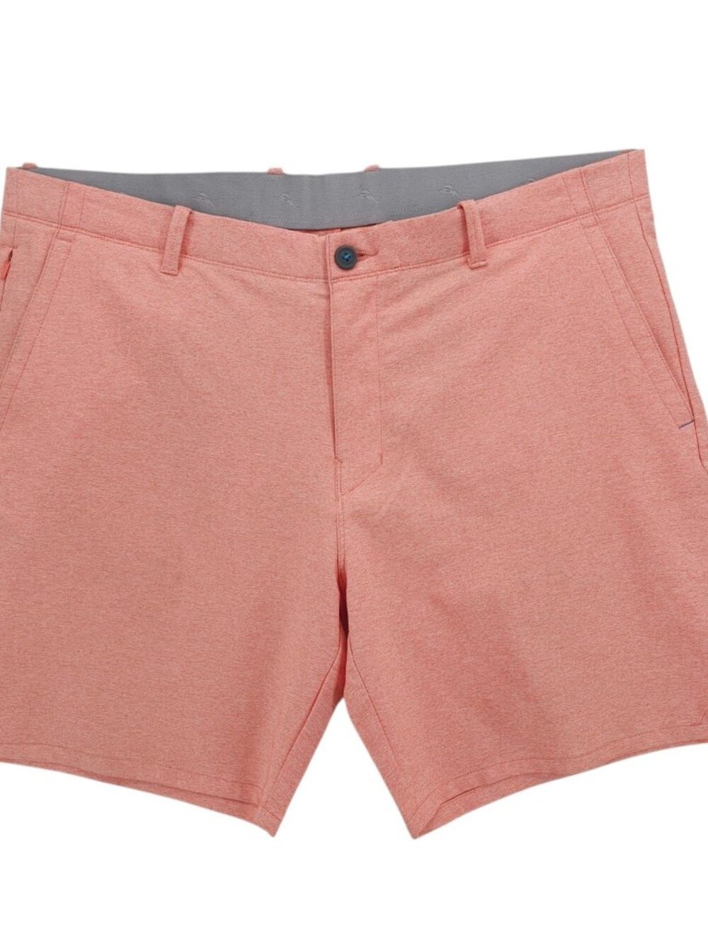 TOMMY BAHAMA Island Zone On Par Shorts 8" Orange Heather Size 40